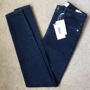 FRAME Women’s Le One Mid Rise Skinny Jeans in Keller Deep Blue Sz 1 (24-28)